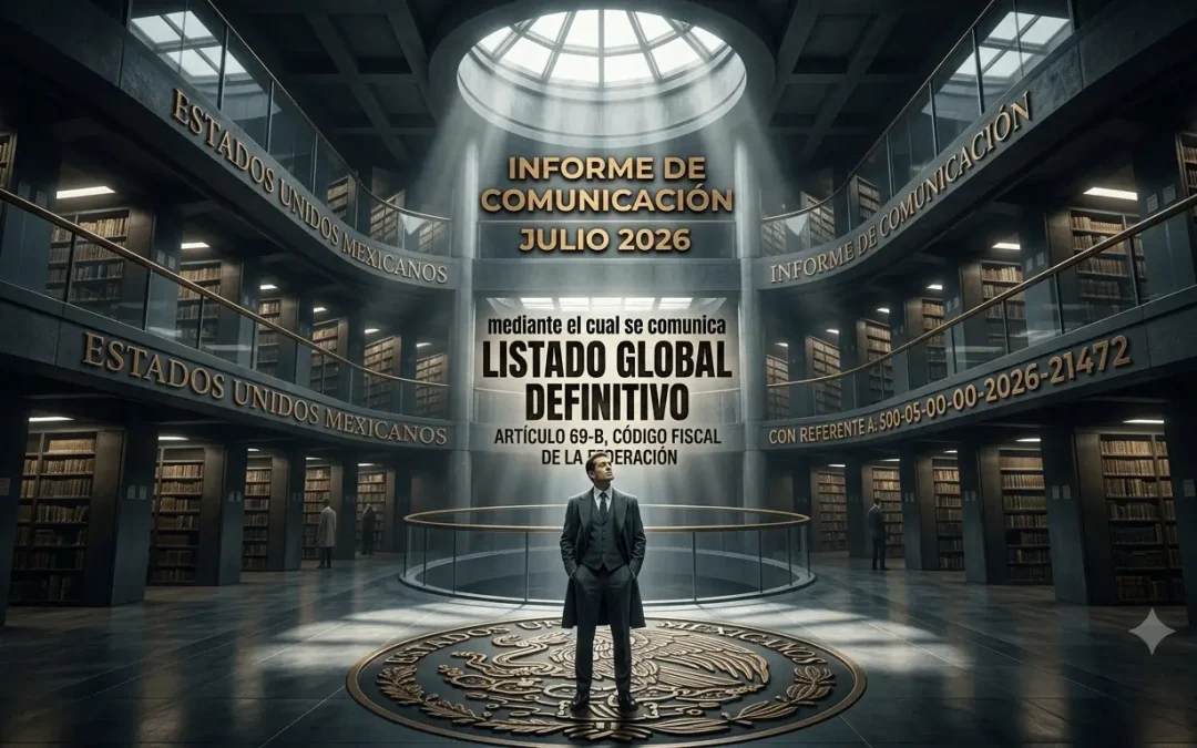 OFICIO 500-05-00-00-00-2026-21472 mediante el cual se comunica listado global definitivo en términos del artículo 69-B, párrafo cuarto del Código Fiscal de la Federación.